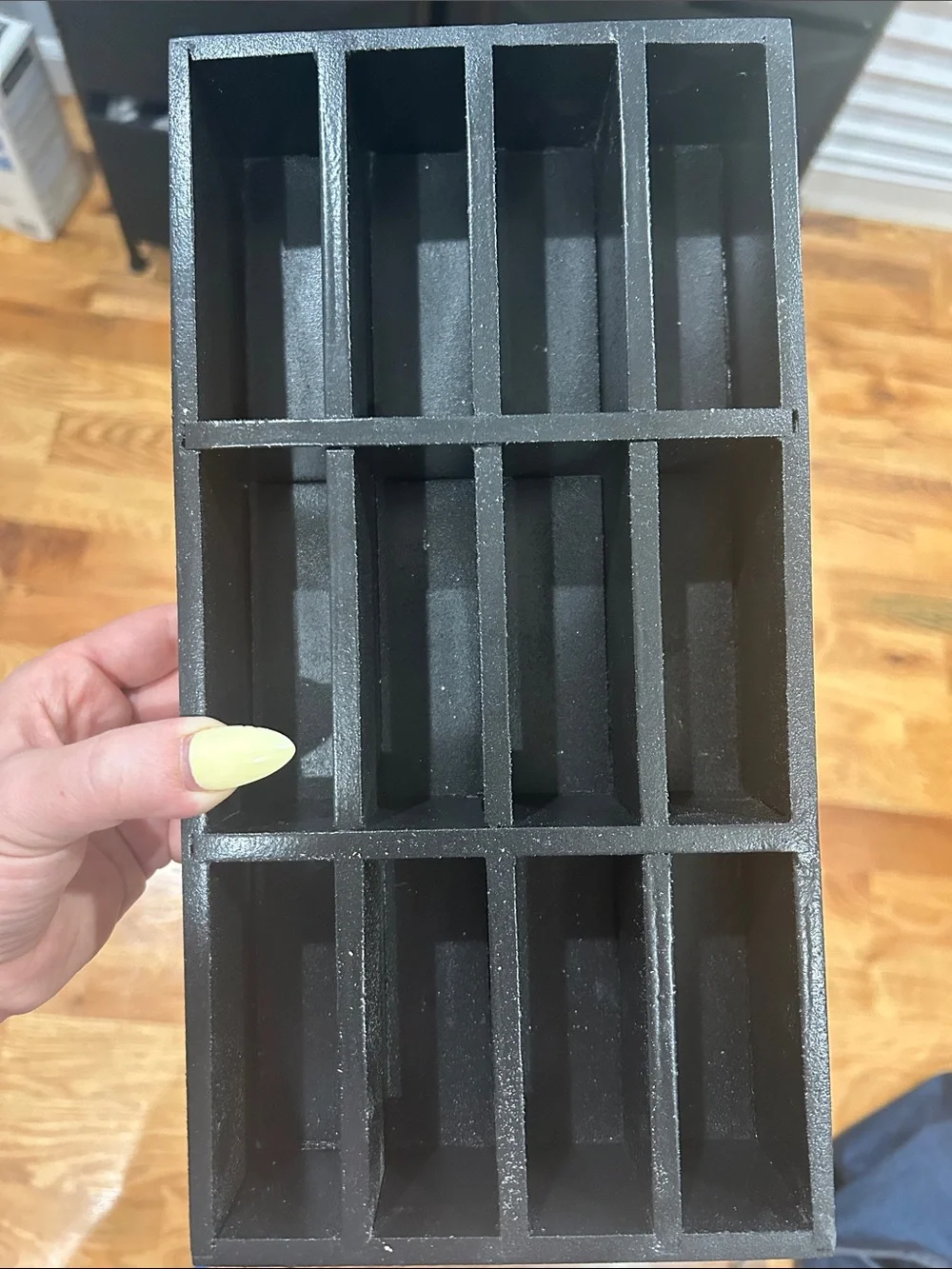 Black Divided Organizer Tray - 12 Compartment